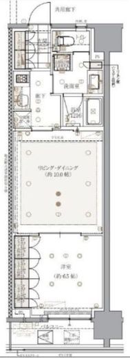 レ・ジェイドクロス千代田神保町 6階 間取り図