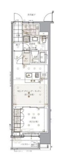 レ・ジェイドクロス千代田神保町 4階 間取り図