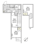 BRICK RESIDENCE 目黒本町 206 間取り図