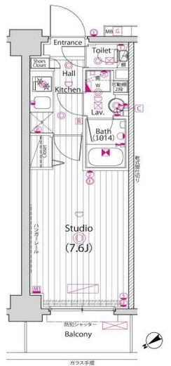 ガーラ・ヴィスタ横浜鶴見 1階 間取り図