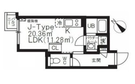 BRICK RESIDENCE 目黒本町 402 間取り図