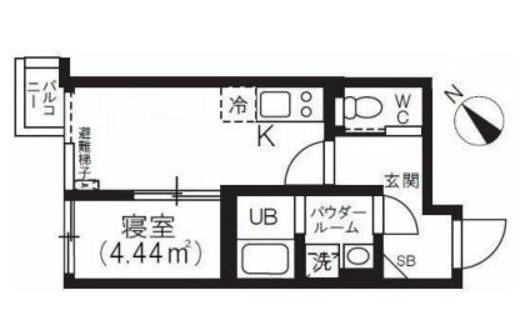 BRICK RESIDENCE 目黒本町 302 間取り図