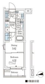 WAKABA View Apartment (若葉ビューアパートメント) 207 間取り図