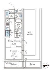WAKABA View Apartment (若葉ビューアパートメント) 305 間取り図