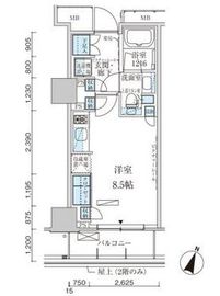 パークアクシス赤坂見附 204 間取り図