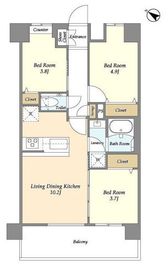 グランカーサ王子Ⅱ 317 間取り図