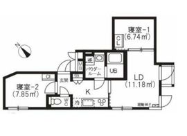 BRICK RESIDENCE 目黒本町 307 間取り図