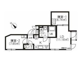 BRICK RESIDENCE 目黒本町 506 間取り図