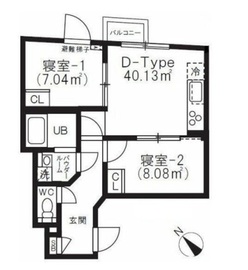 BRICK RESIDENCE 目黒本町 204 間取り図