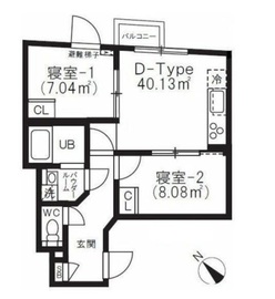 BRICK RESIDENCE 目黒本町 503 間取り図