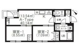 BRICK RESIDENCE 目黒本町 301 間取り図