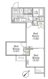BRICK RESIDENCE 目黒本町 306 間取り図