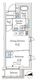 WAKABA View Apartment (若葉ビューアパートメント) 407 間取り図