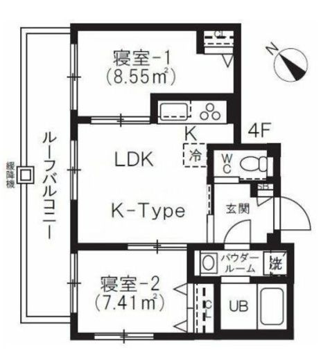 BRICK RESIDENCE 目黒本町 501 間取り図
