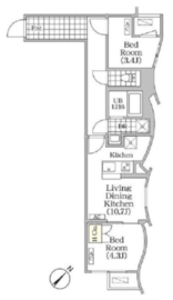 BRICK RESIDENCE 目黒本町 205 間取り図