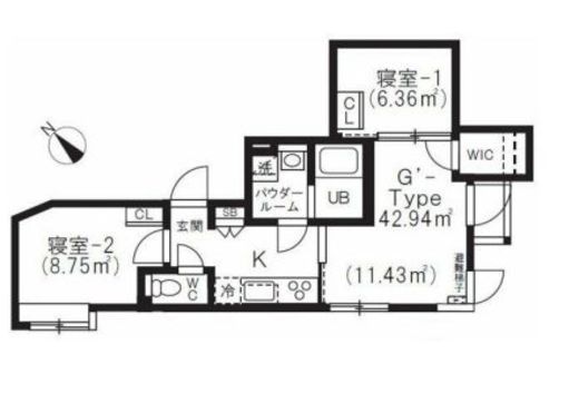 BRICK RESIDENCE 目黒本町 207 間取り図