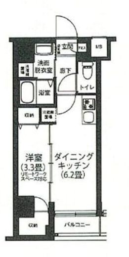アイルプレミアム押上ノルド 4階 間取り図