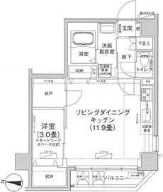 アイルプレミアム押上ノルド 5階 間取り図