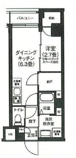アイルプレミアム押上ノルド 2階 間取り図
