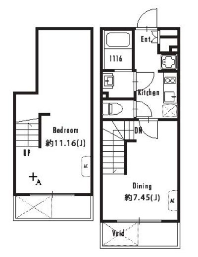 GRAN PASEO東新宿Ⅱ (グランパセオ東新宿Ⅱ) 101 間取り図