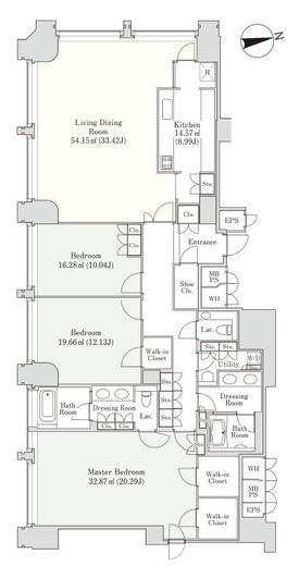 ラ・トゥール千代田 3207 間取り図