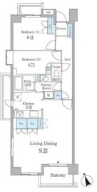 シティコート広尾 4階 間取り図