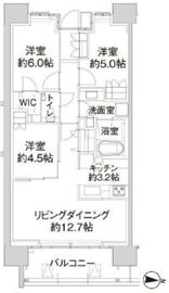 パークホームズ亀有ガーデンズコート 2階 間取り図