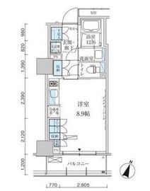 パークアクシス赤坂見附 1102 間取り図