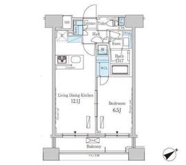 パークアクシス横浜山下町 203 間取り図