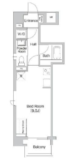 プライムアーバン三軒茶屋 204 間取り図