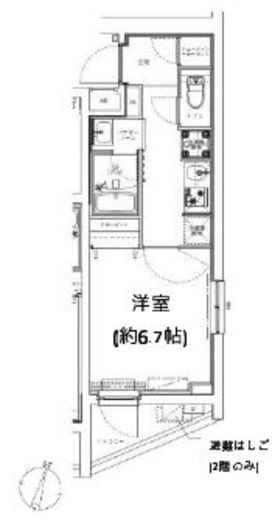ジェノヴィア学芸大学 2階 間取り図