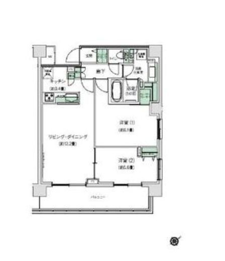 スタイリオ梶が谷 409 間取り図