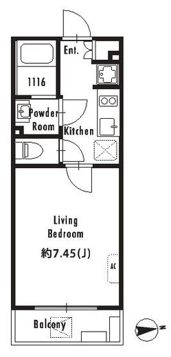 GRAN PASEO東新宿Ⅱ (グランパセオ東新宿Ⅱ) 301 間取り図
