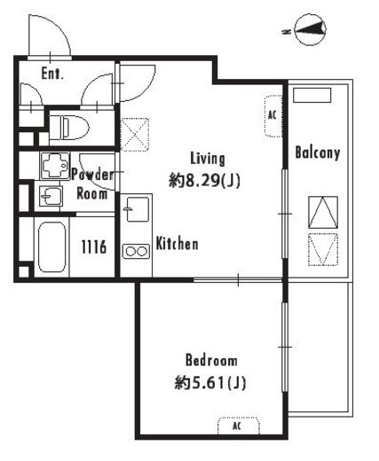 GRAN PASEO東新宿Ⅱ (グランパセオ東新宿Ⅱ) 403 間取り図