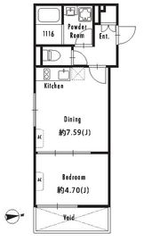 GRAN PASEO東新宿Ⅱ (グランパセオ東新宿Ⅱ) 404 間取り図
