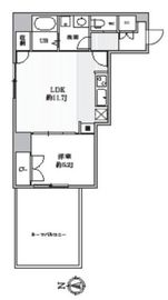 CAVANA+YOTSUYA (カバナ+四谷) 205 間取り図