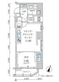 パークアクシス赤坂見附 201 間取り図