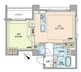 レガシス代官山 204 間取り図