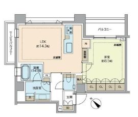 レガシス代官山 205 間取り図