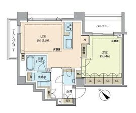 レガシス代官山 404 間取り図