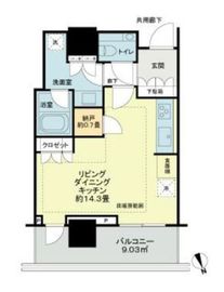 ブランズ渋谷桜丘 19階 間取り図
