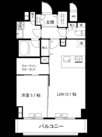 ガーデンヒルズ柿ノ木坂 502 間取り図