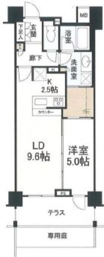 クレヴィア高津ザ・レジデンス 1階 間取り図