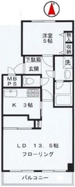 朝日広尾マンション 7階 間取り図