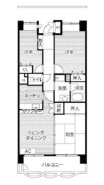 ビレッジハウス潮見タワー 1-507 間取り図