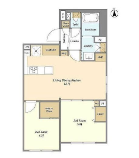 ウェルスクエア高井戸東 403 間取り図