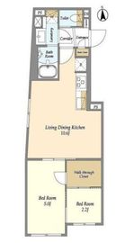 ウェルスクエア高井戸東 701 間取り図