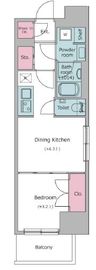 ドゥーエ入谷Ⅰ 403 間取り図