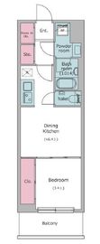 ドゥーエ入谷Ⅰ 604 間取り図