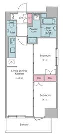 ドゥーエ入谷Ⅰ 1103 間取り図